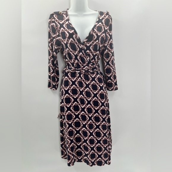 Banana Republic Women's Geometric Wrap Dresses Size S - Picture 2 of 5